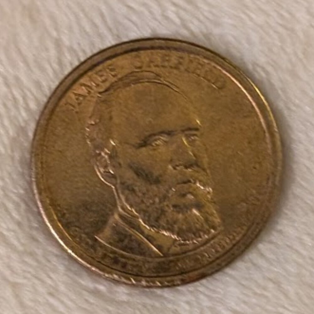 O2 2011 JAMES A GARFIELD $1 COIN